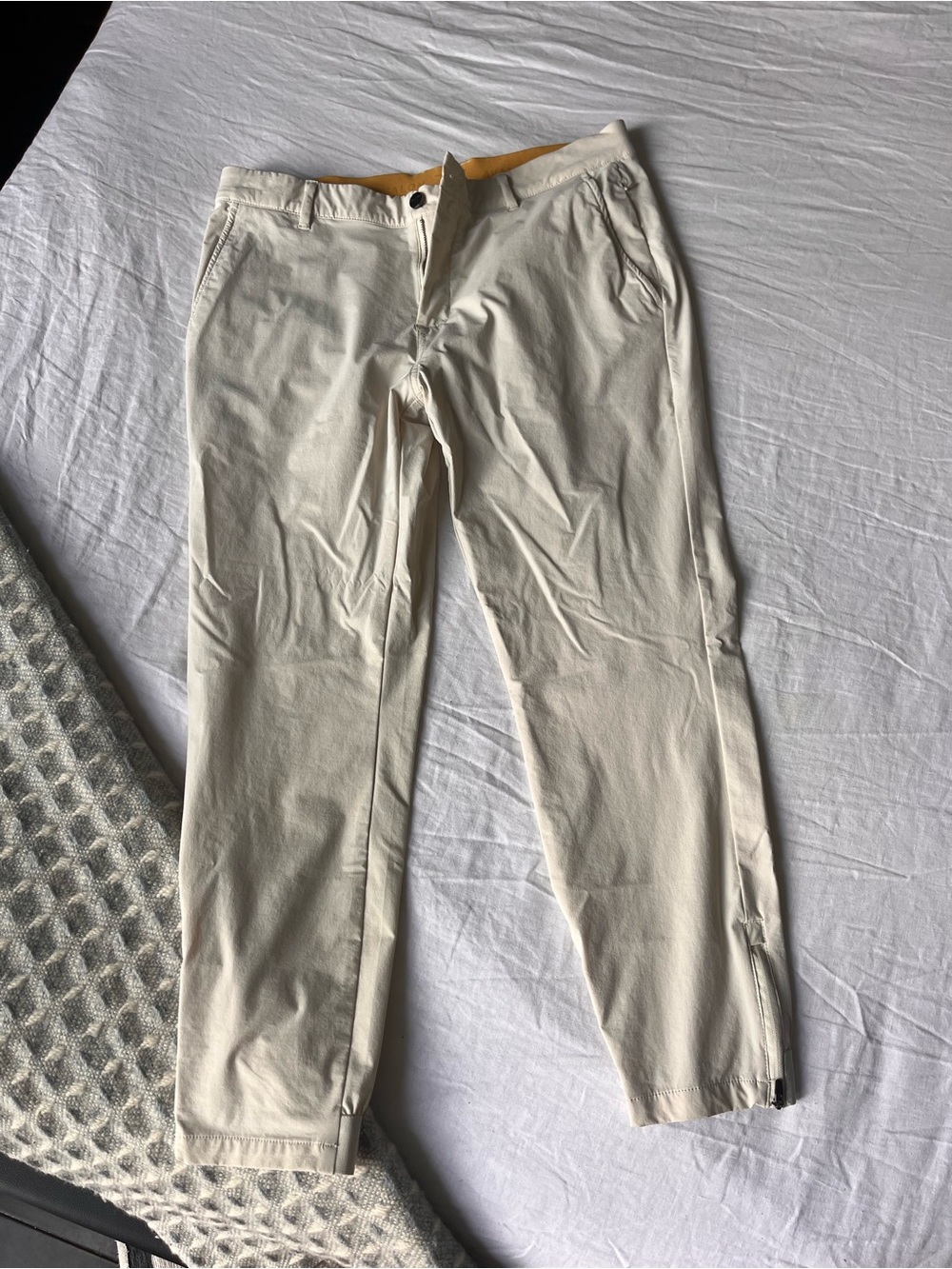 Avalon Cream Chino Golf Jogger - 34-S